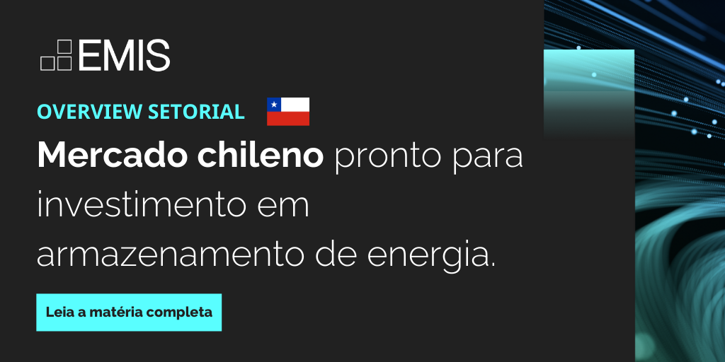 Mercado chileno pronto para investimento em armazenamento de energia. 