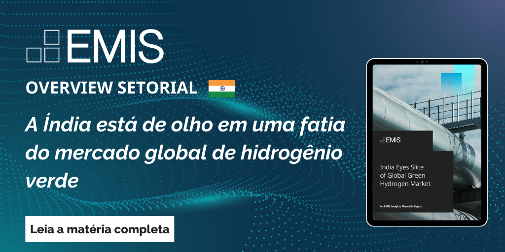 A Índia está de olho em uma fatia do mercado global de hidrogênio verde 